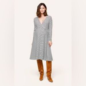 NOM Maternity L Seaside Style Bump and Baby Tessa Stretchy Wrap Dress